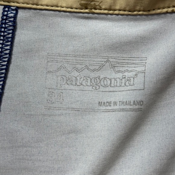 Patagonia Wayfarer Swim Trunks Board Shorts‎ Striped Blue Size 34 - Picture 5 of 7